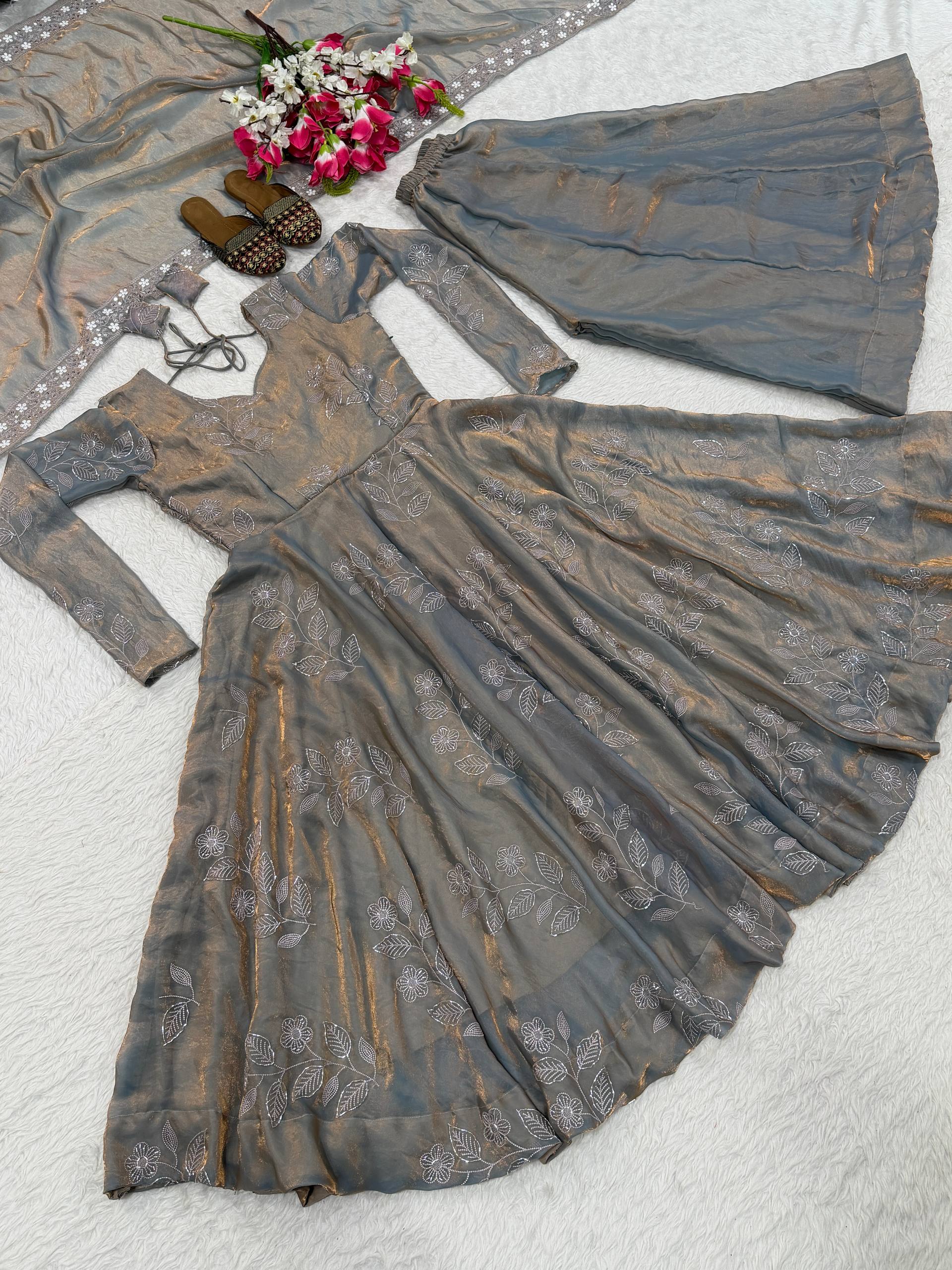 The Cinematic Platinum Silk Silhouette
